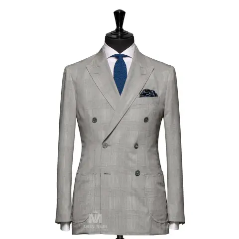 Vest đồng phục caro xám — 624783