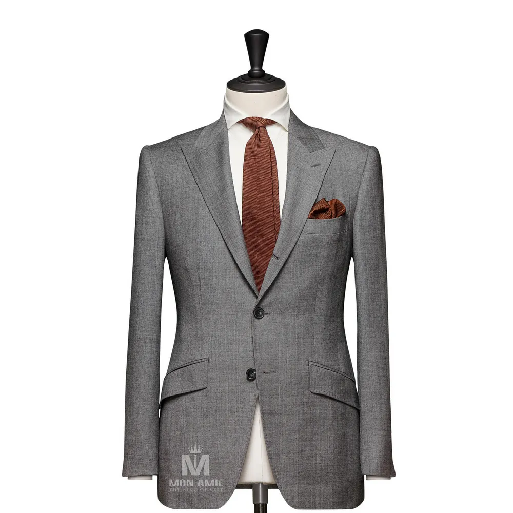 Vest đồng phục caro xám — 1/3