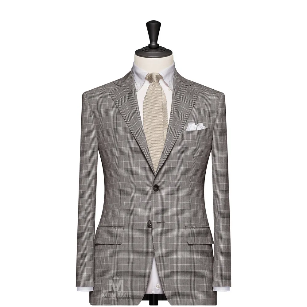 Vest đồng phục caro xám — 1/3