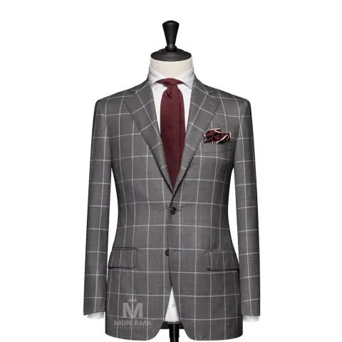 Vest đồng phục caro xám · 64