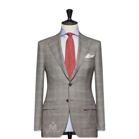 Vest đồng phục caro xám — 71109-01