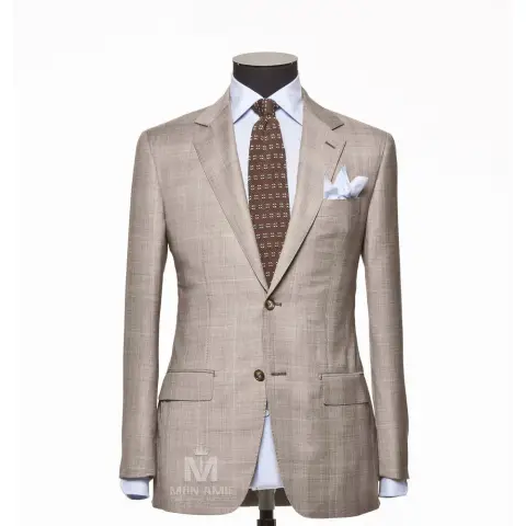 Vest đồng phục caro xám — 71112-01