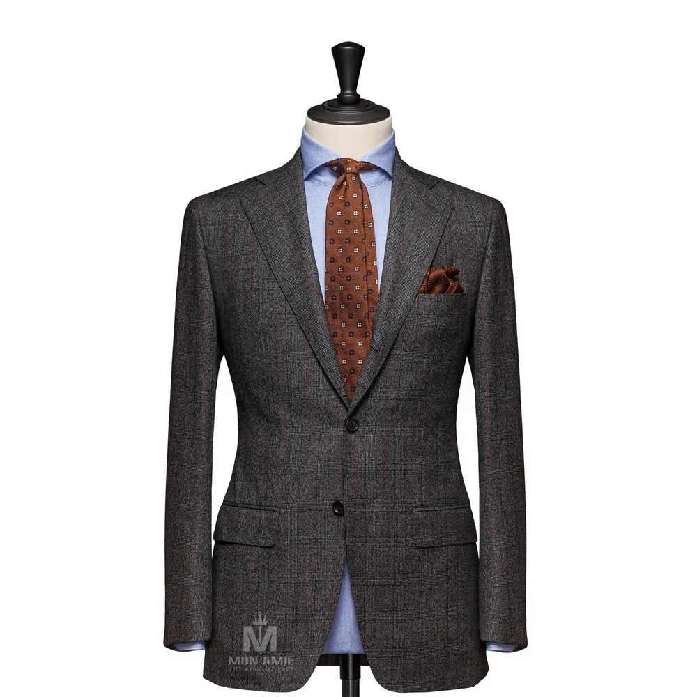 Vest đồng phục caro xám — 1/6