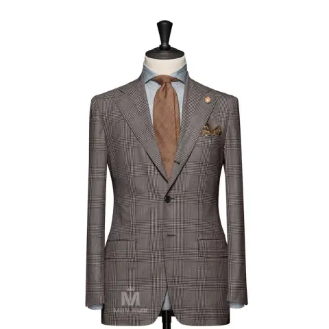 Vest đồng phục caro xám — 71113-01