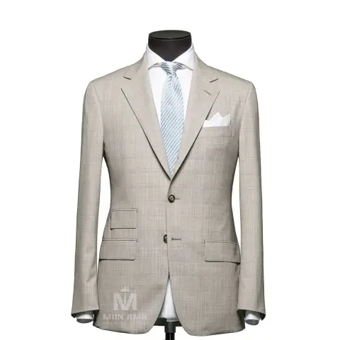 Vest đồng phục caro xám — 71123-01