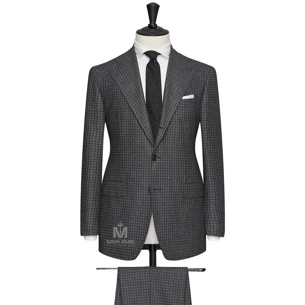 Vest đồng phục caro xám — 1/2