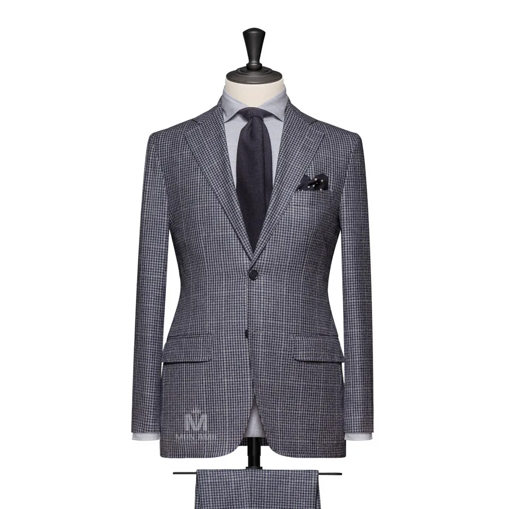 Vest đồng phục caro xám — 1/2