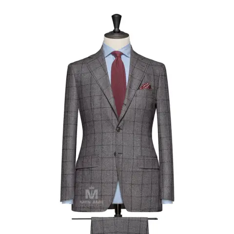 Vest đồng phục caro xám — 789058