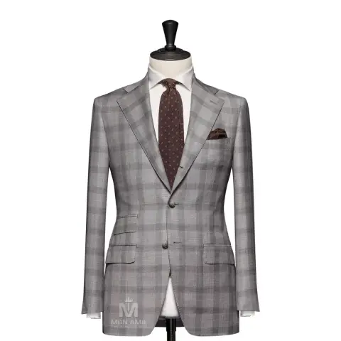 Vest đồng phục caro xám — 789097