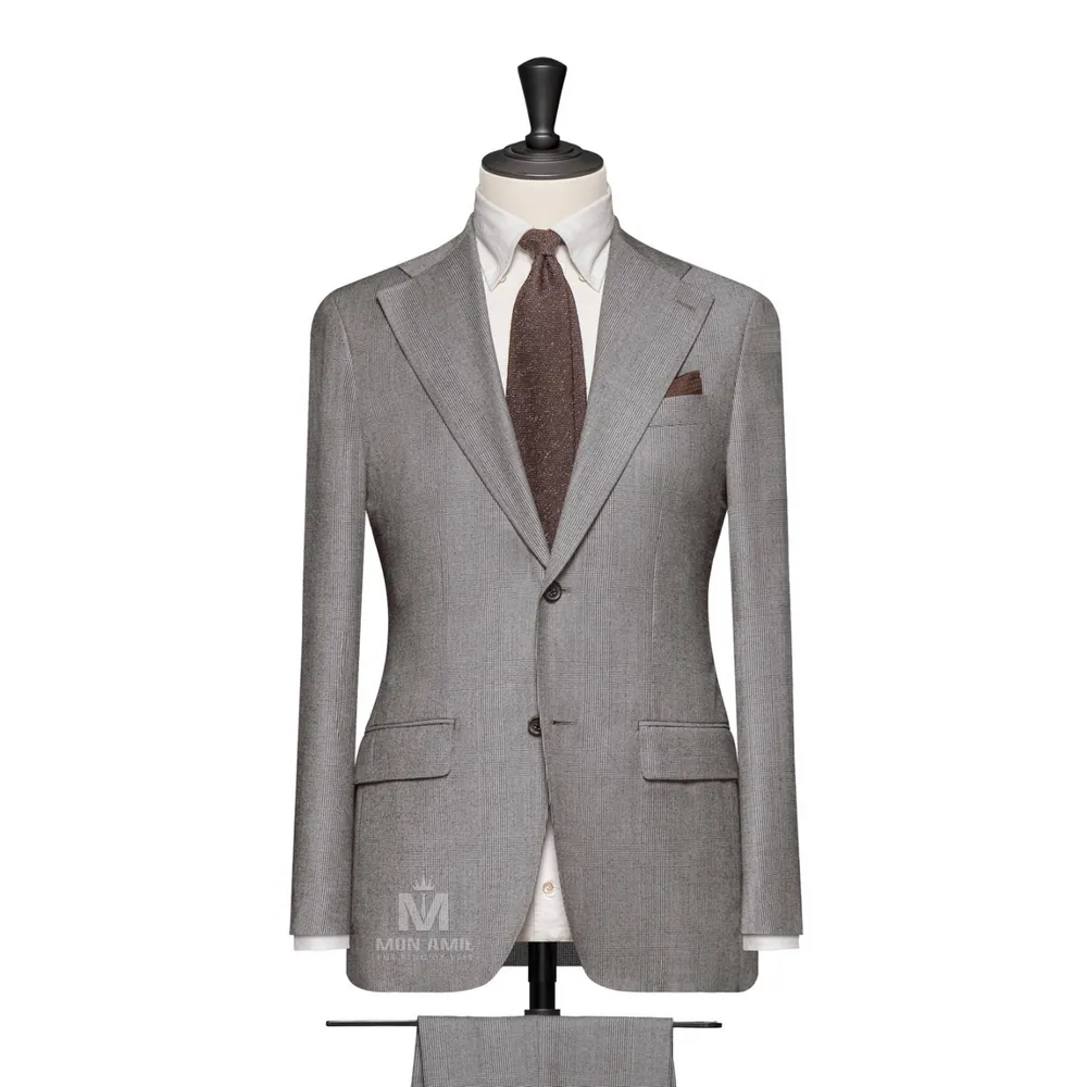 Vest đồng phục caro xám — 1/2