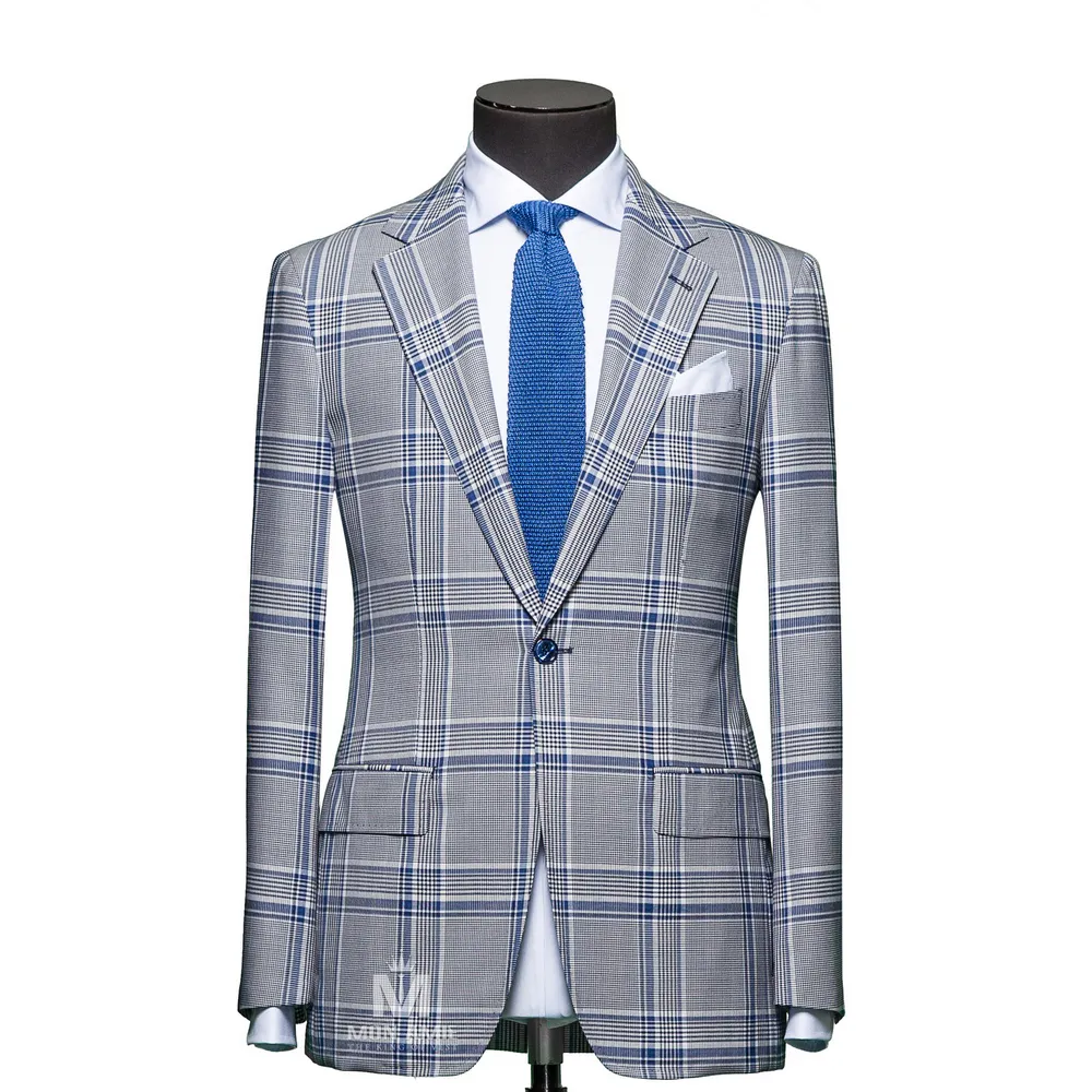 Vest đồng phục caro xám — 1/3