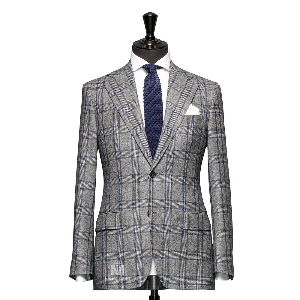 Vest đồng phục caro xám — 1/3