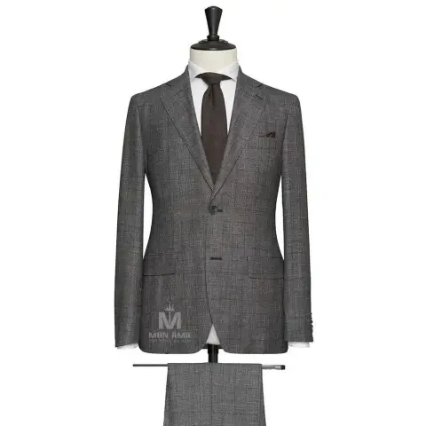 Vest đồng phục caro xám — SCABAL-704380