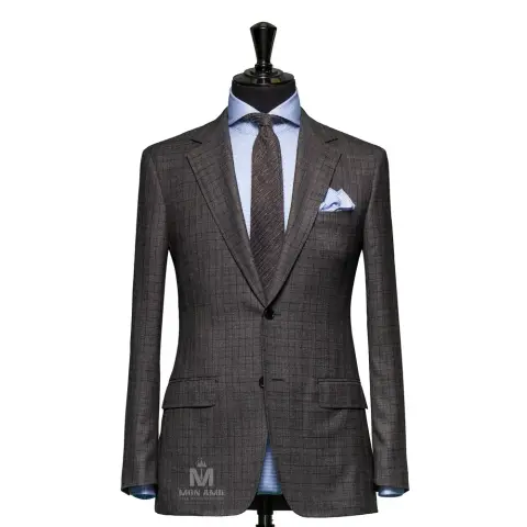 Vest đồng phục caro xám — SCABAL-753192