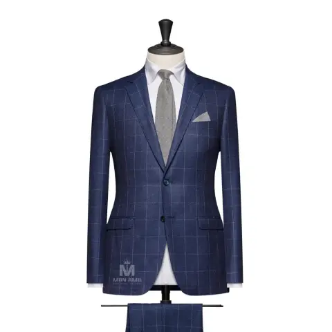 Vest đồng phục caro xanh — 147625