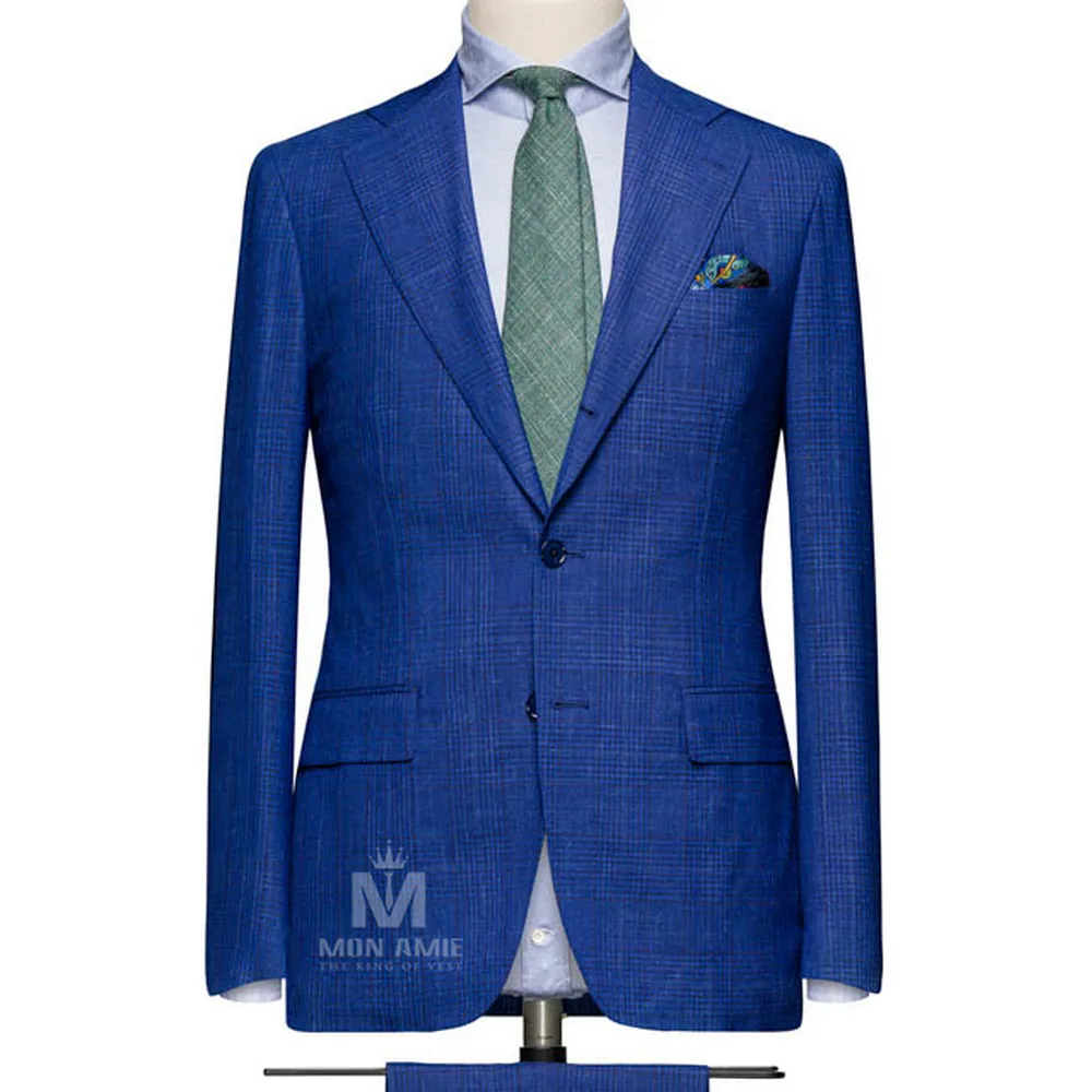 Vest đồng phục caro xanh — 1/3