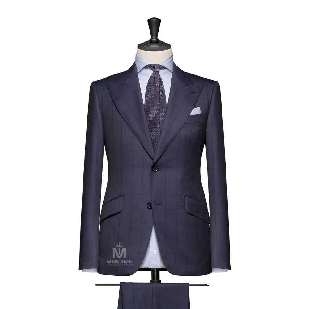 Vest đồng phục caro xanh — 1/2