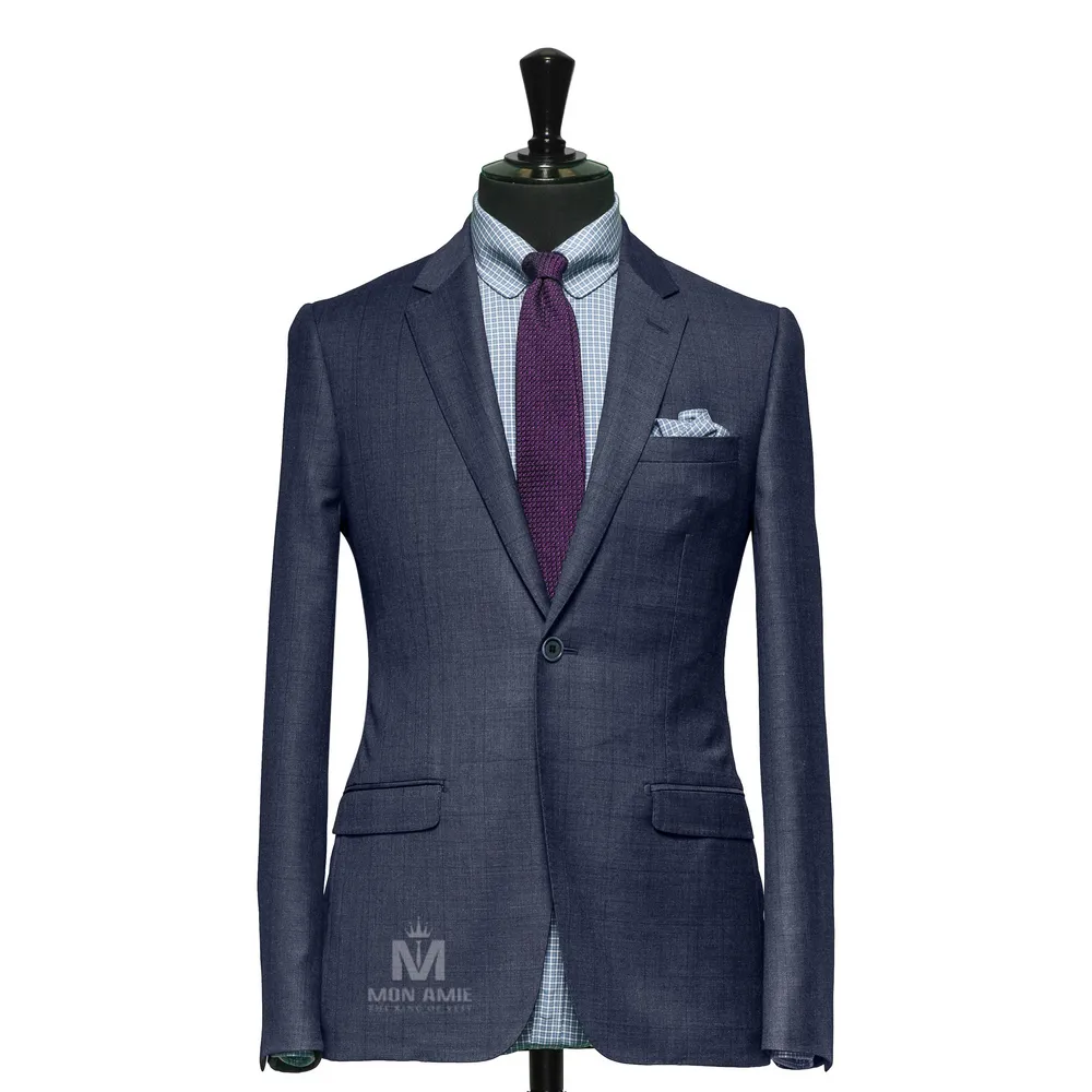 Vest đồng phục caro xanh — 1/3