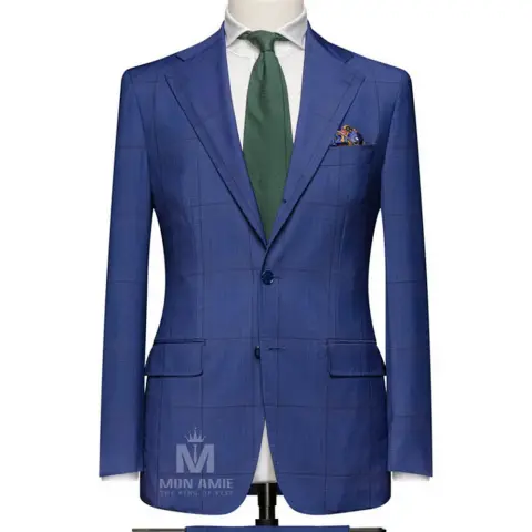 Vest đồng phục caro xanh — 624838
