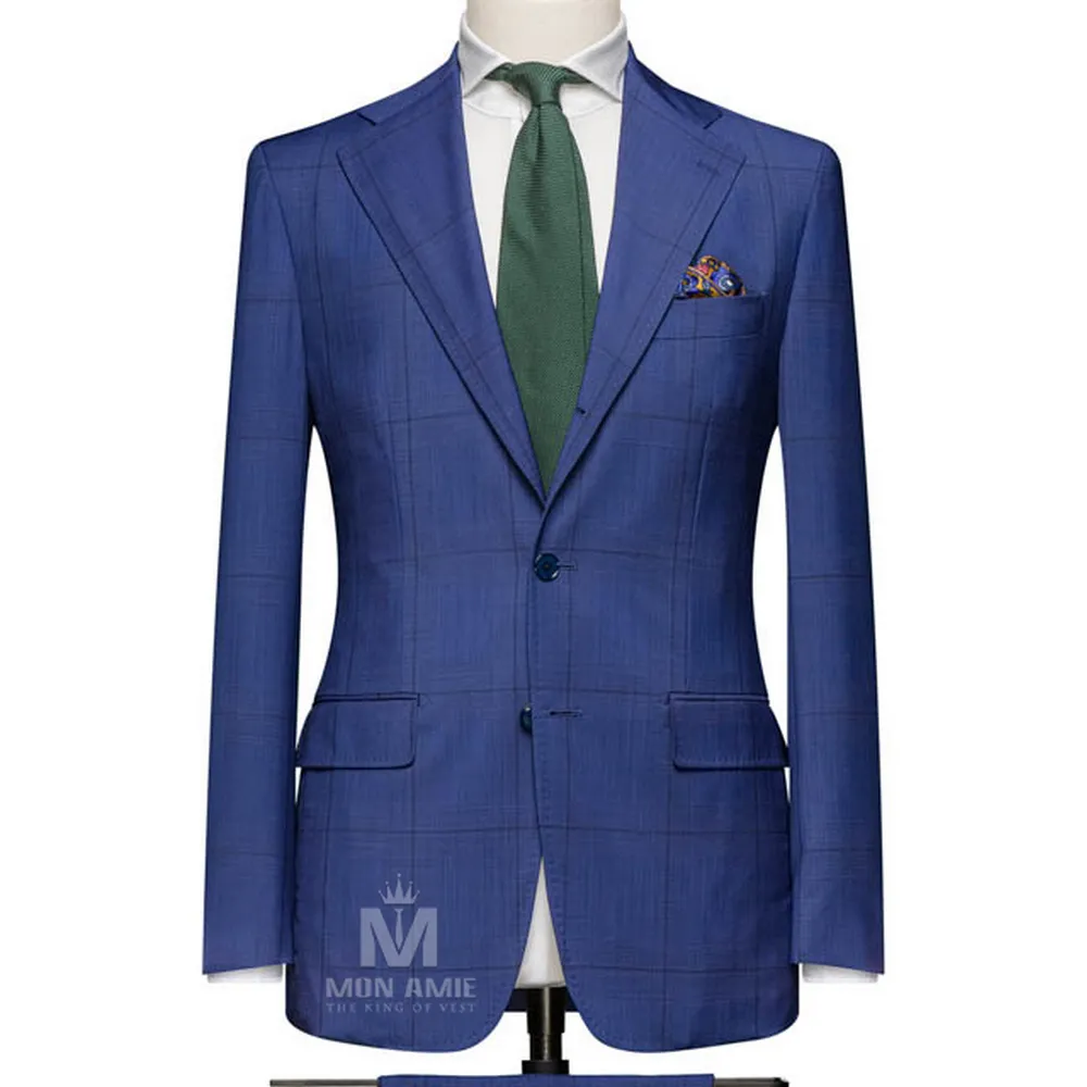 Vest đồng phục caro xanh — 1/3