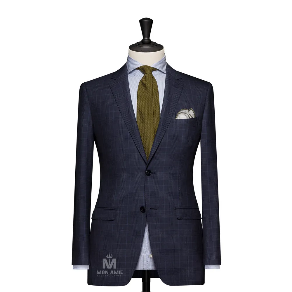 Vest đồng phục caro xanh — 1/3