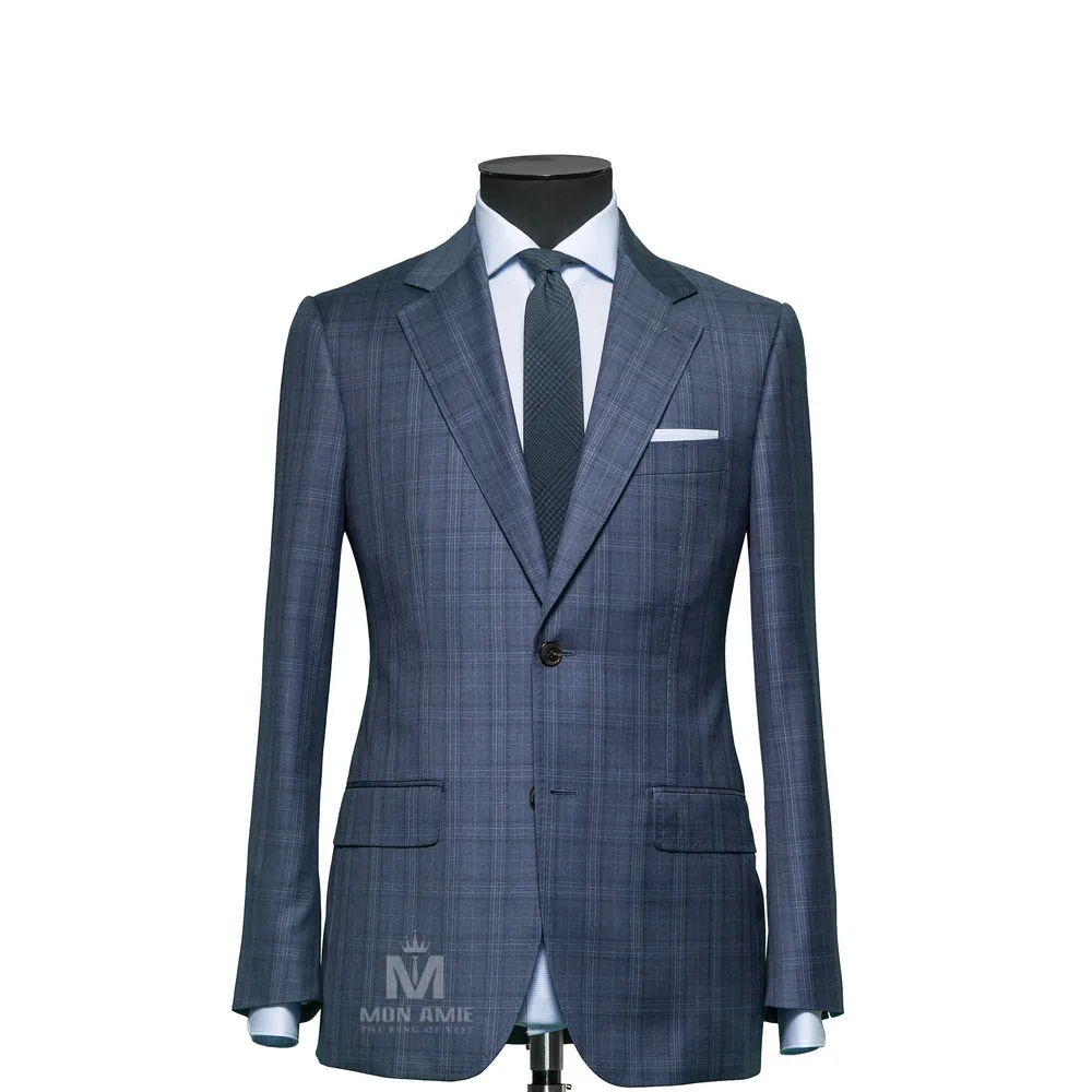Vest đồng phục caro xanh — 1/3