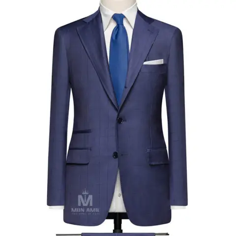 Vest đồng phục caro xanh — 71111-03