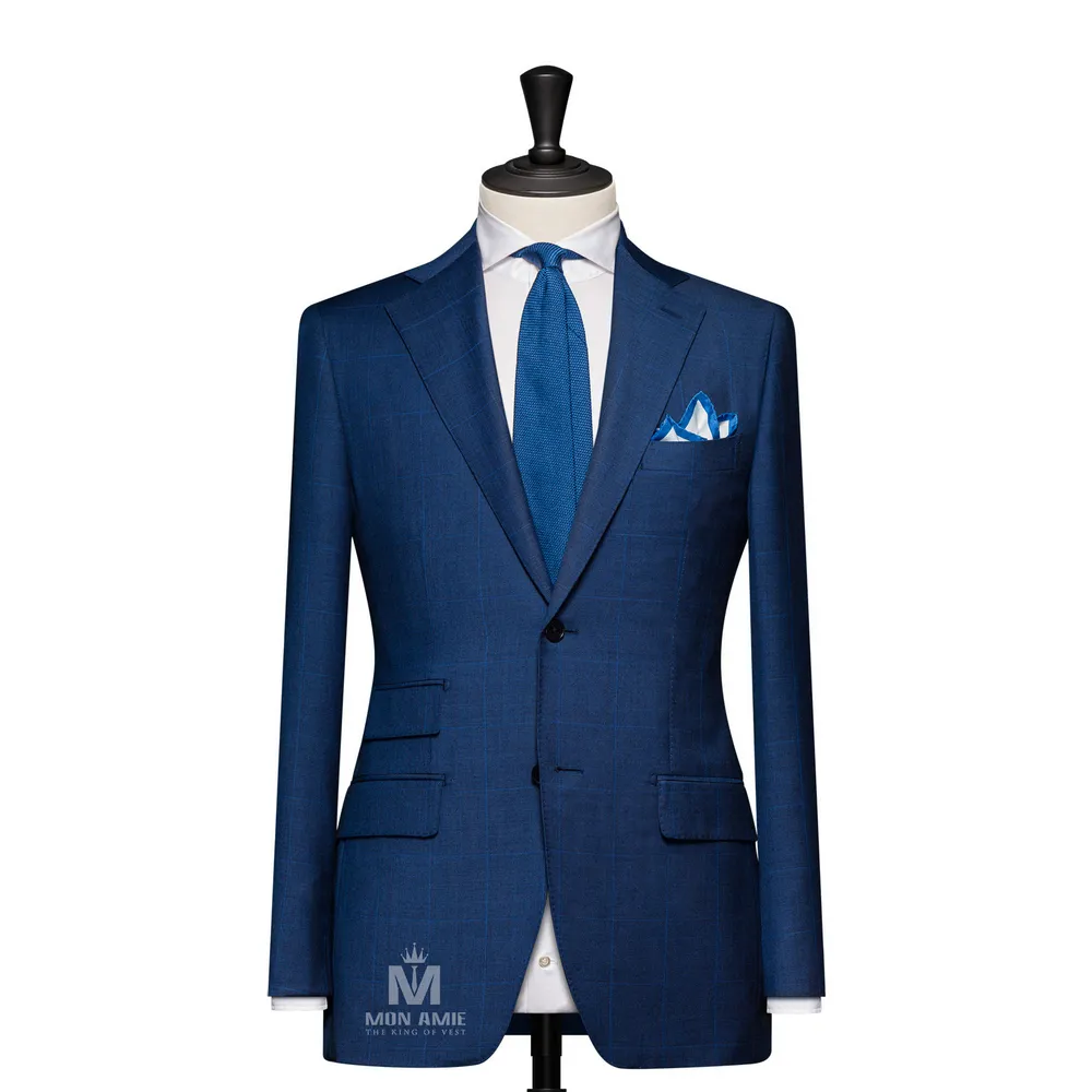 Vest đồng phục caro xanh — 1/3