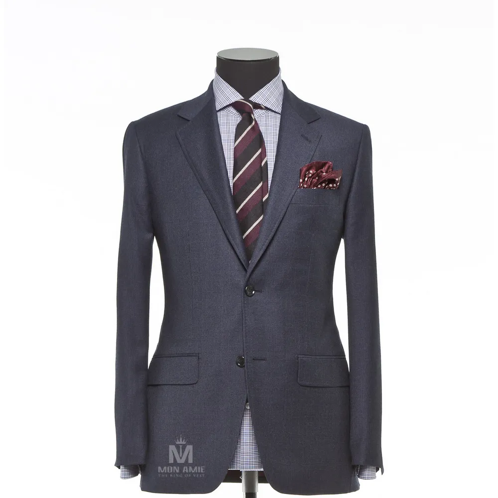 Vest đồng phục caro xanh — 1/3