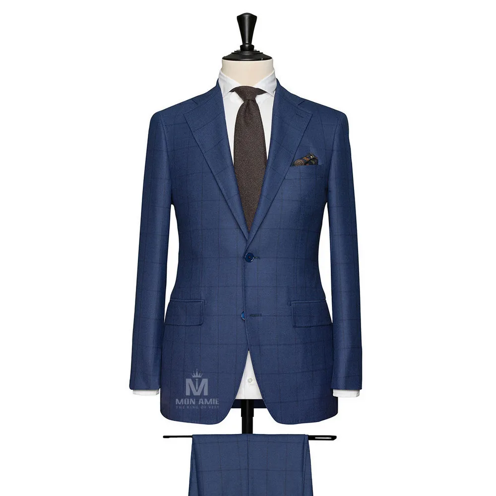 Vest đồng phục caro xanh — 1/2