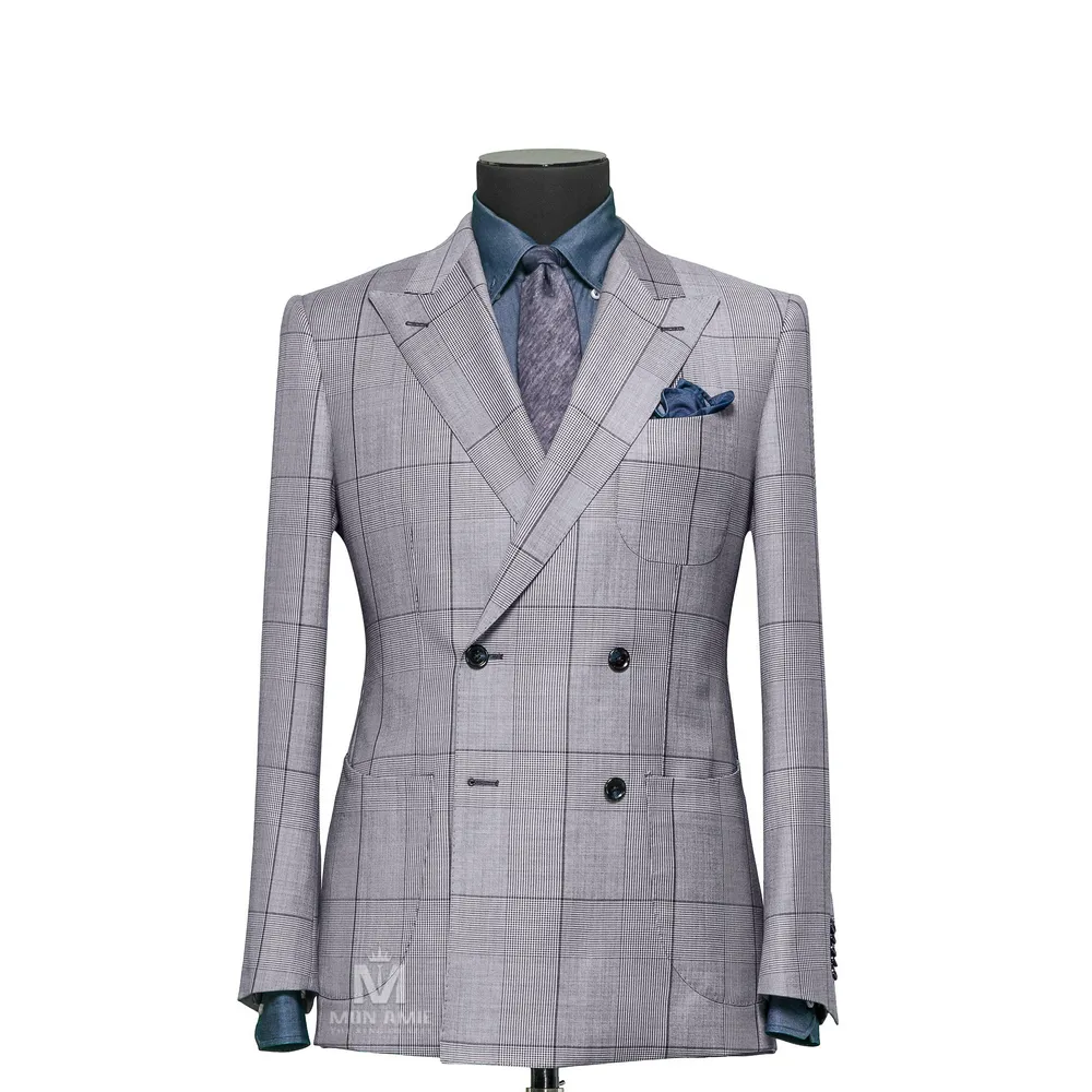 Vest đồng phục caro xanh — 1/3