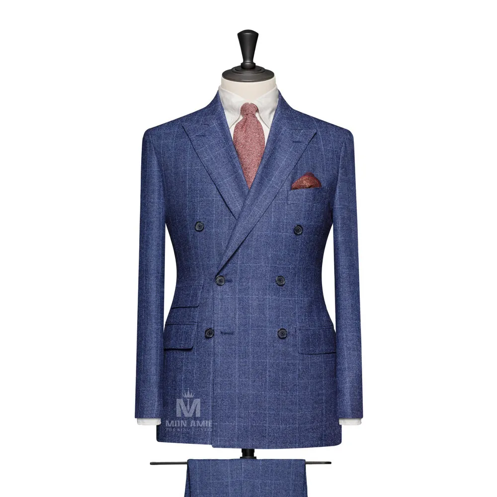 Vest đồng phục caro xanh — 1/2