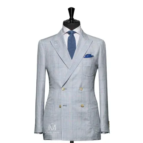 Vest đồng phục caro xanh — 789026