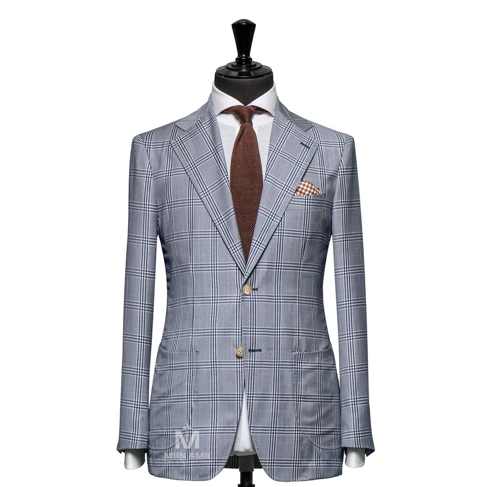 Vest đồng phục caro xanh — 1/3