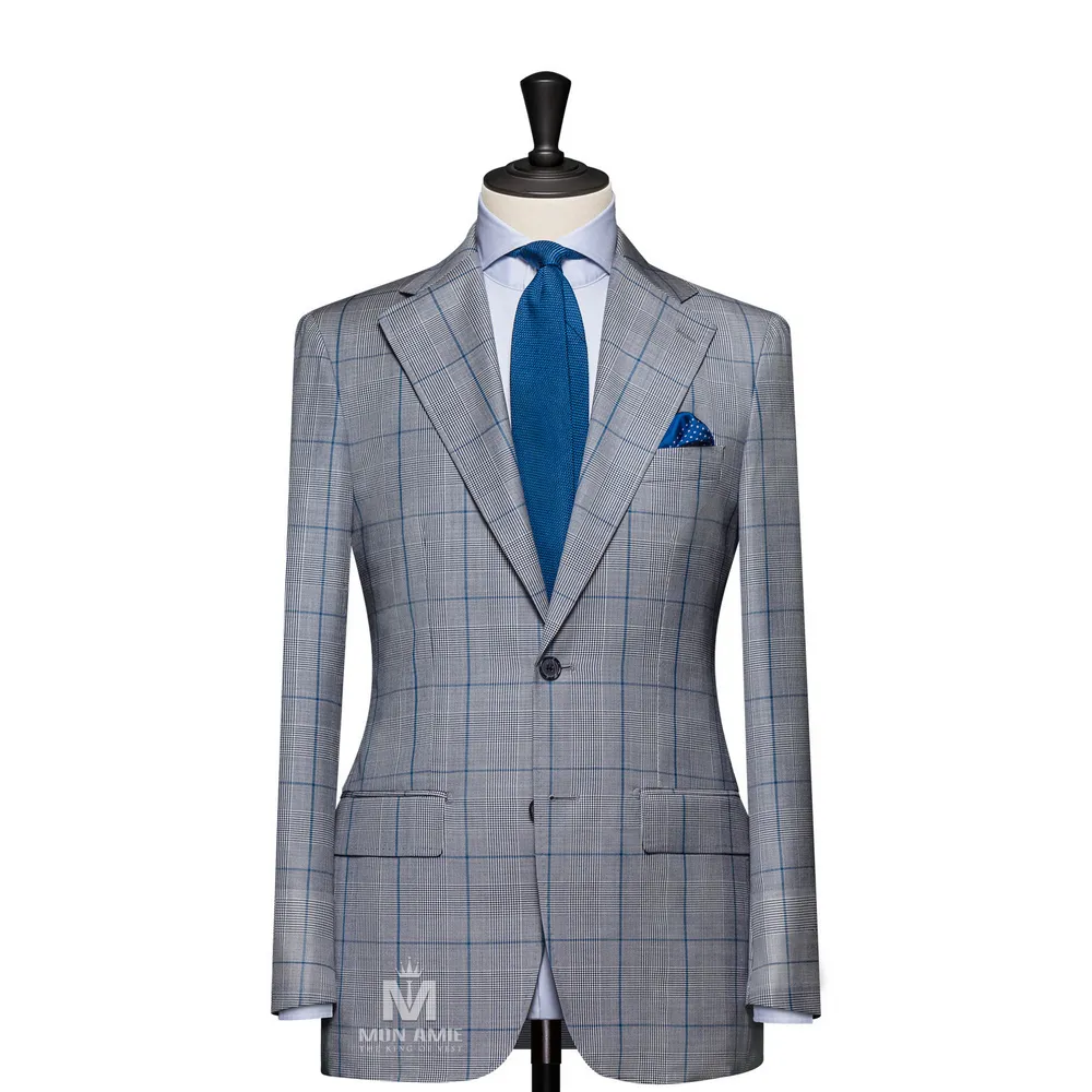 Vest đồng phục caro xanh — 1/3