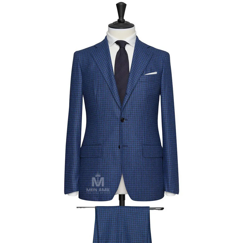 Vest đồng phục caro xanh — 1/2