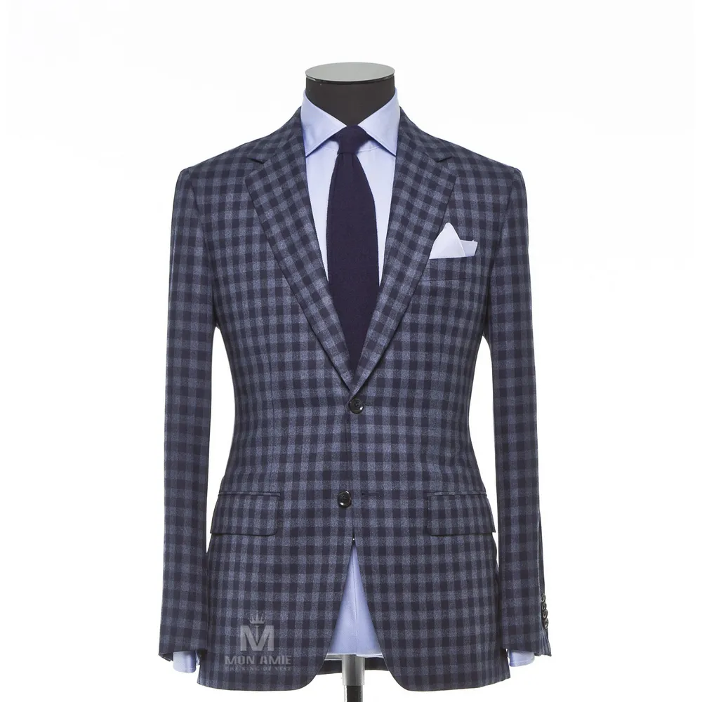 Vest đồng phục caro xanh — 1/3