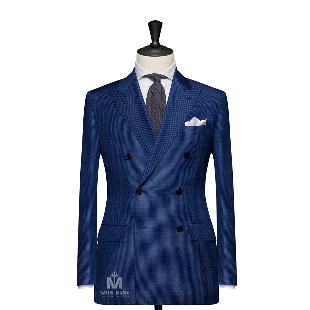 Vest đồng phục caro xanh — 1/3
