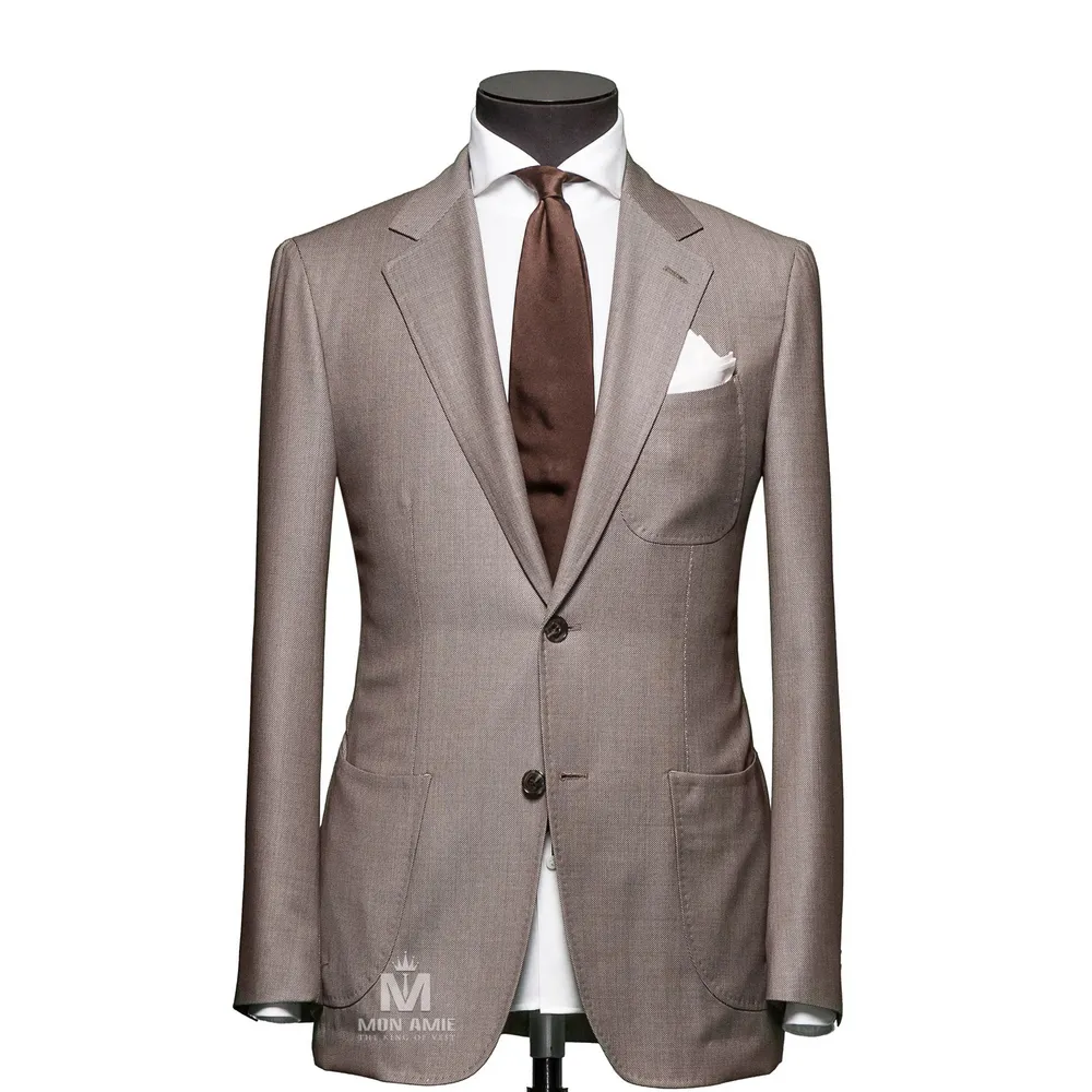 Vest đồng phục chấm bi nâu — 1/3