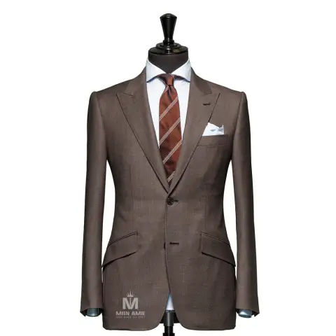 Vest đồng phục chấm bi nâu — 71106-08