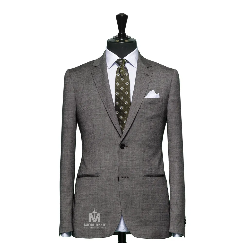 Vest đồng phục chấm bi xám — 1/3