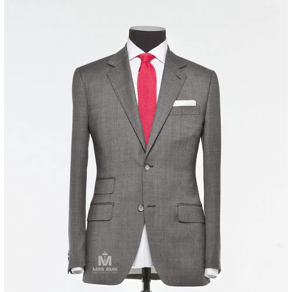 Vest đồng phục chấm bi xám — 1/3