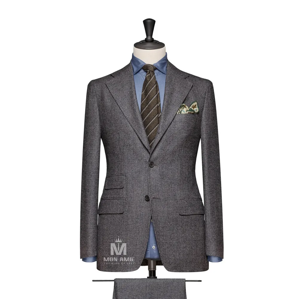 Vest đồng phục chấm bi xám — 1/2