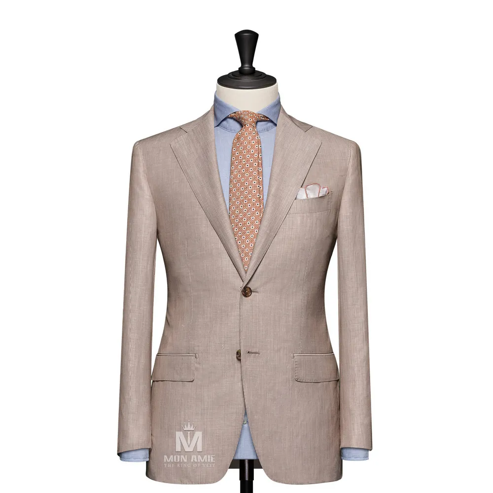 Vest đồng phục kem trơn — 1/3