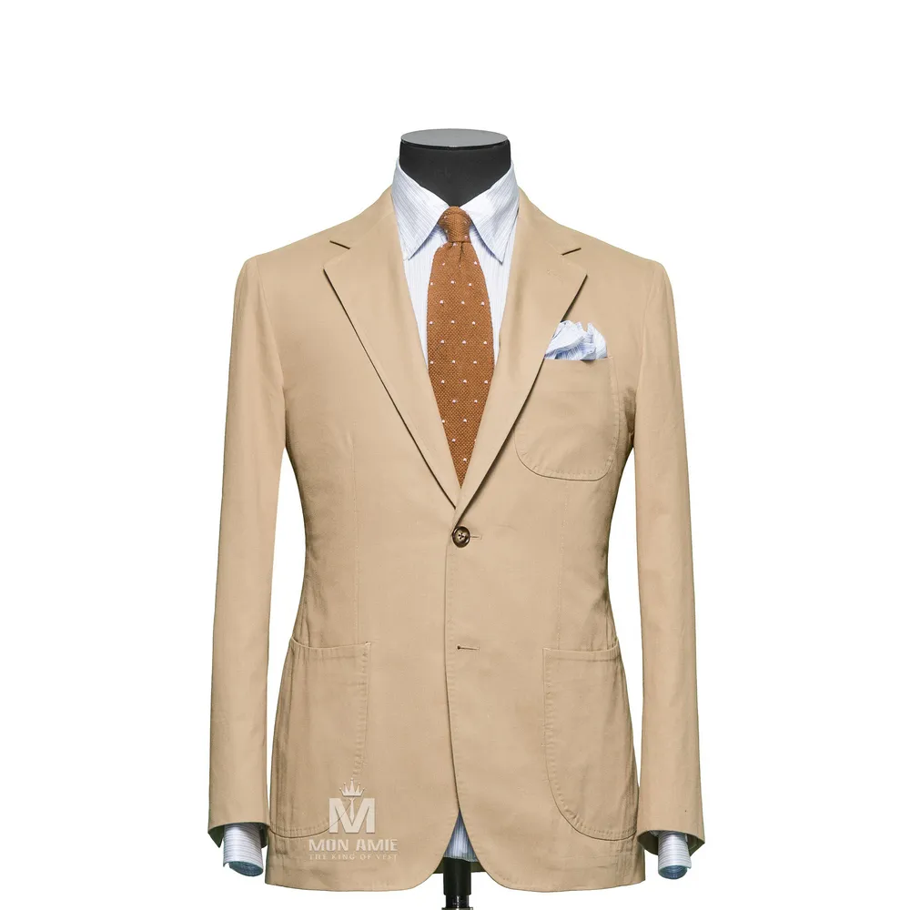 Vest đồng phục kem trơn — 1/3