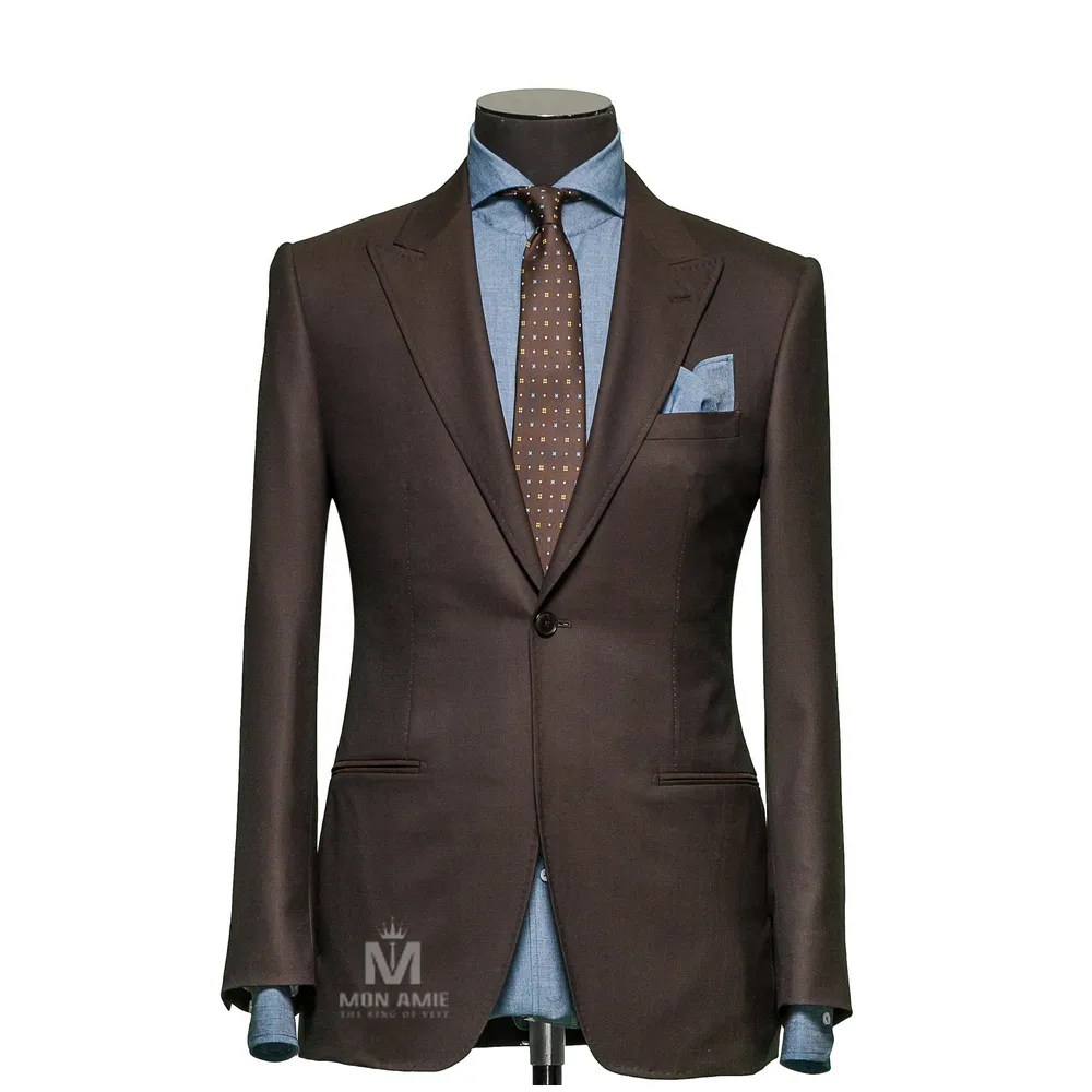 Vest đồng phục nâu trơn · 09 — 1/3