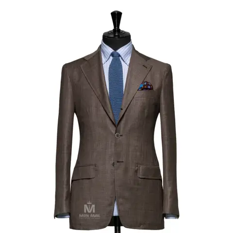 Vest đồng phục nâu trơn — 25001-10