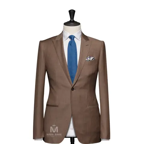 Vest đồng phục nâu trơn — 25001-10