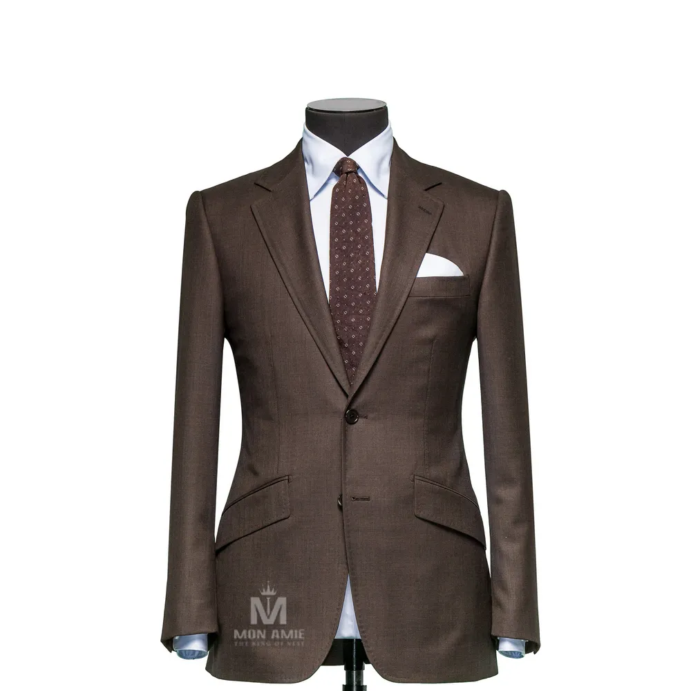 Vest đồng phục nâu trơn — 1/3