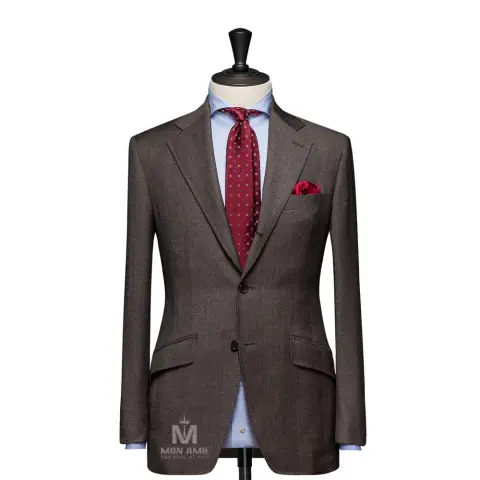Vest đồng phục nâu trơn — 624784